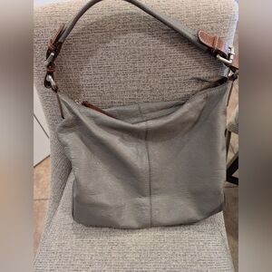 Nino Bossi Grey/Brown Shoulder Bag.